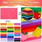 Multi-Colored Felt Sheets, Self-Adhesive Felt Sheets, 30pcs 7"x11.3"(Close to A4 Size - 18x28.5 cm, Pre-Cut Felt Sheets for Crafts,Craft Felt Fabric Sheets.